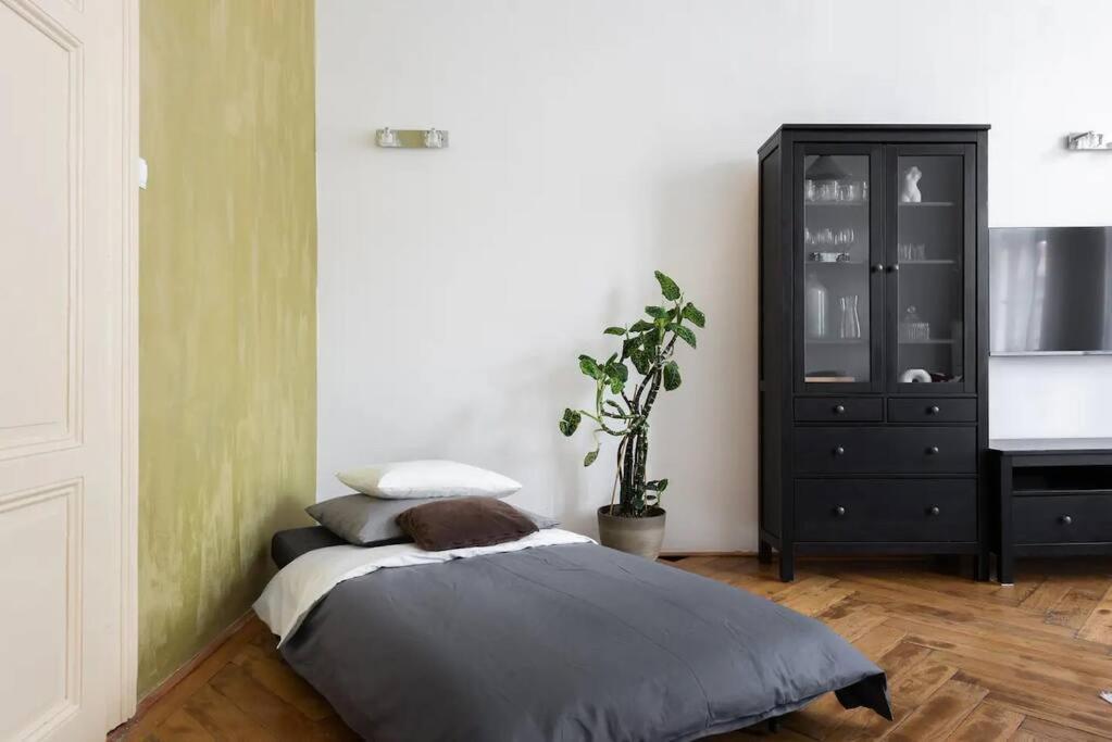 Spacious Apartment With Balcony At Wenceslas Sq Prague Exterior photo